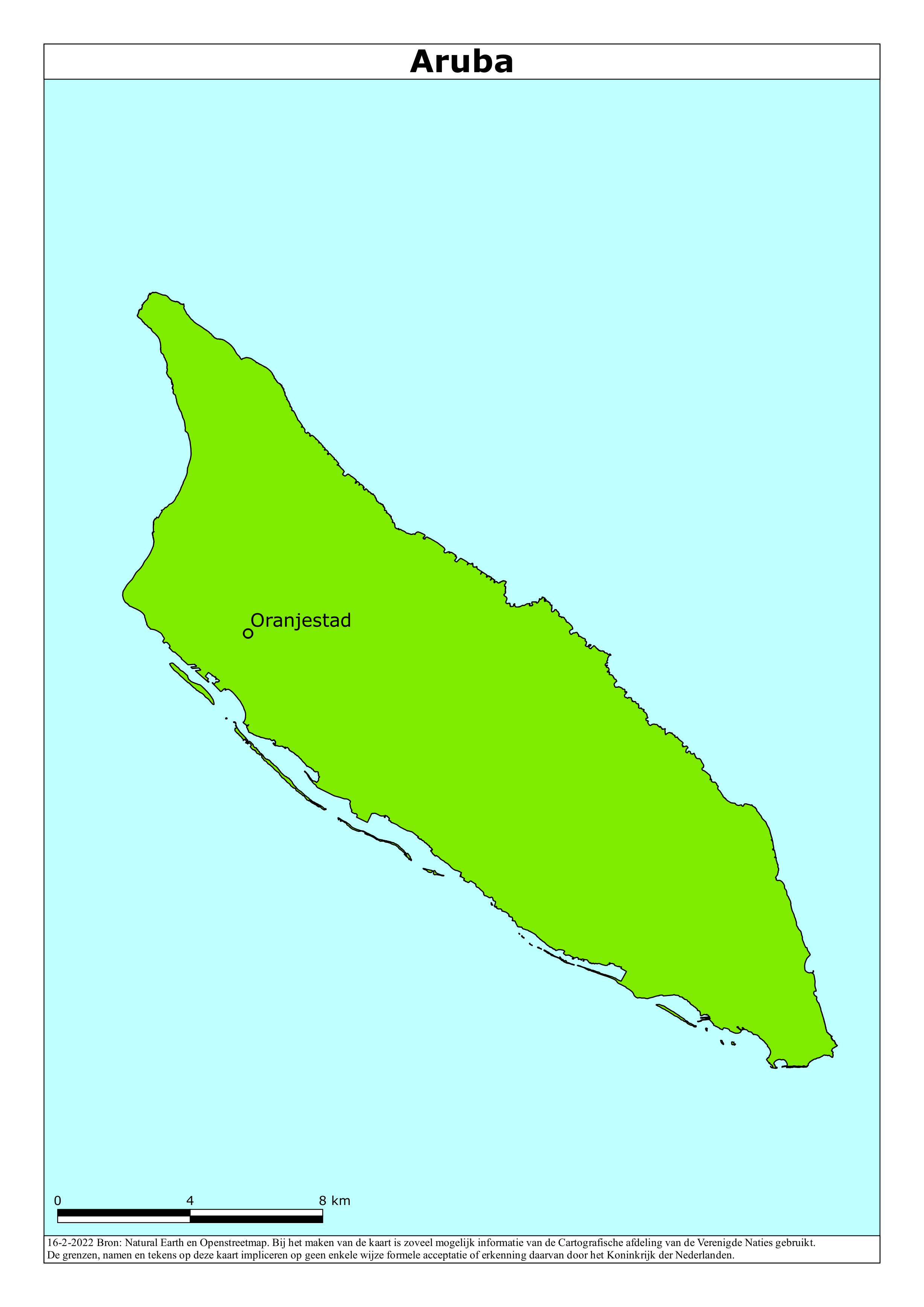 reisadvies Aruba, code groen reisadvies Aruba, code groen